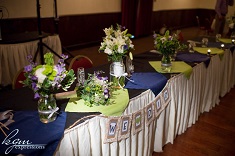 bridal party receiption table